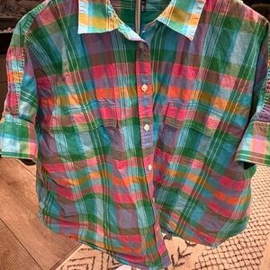 American Living Multicolor Plaid Men's Shirt